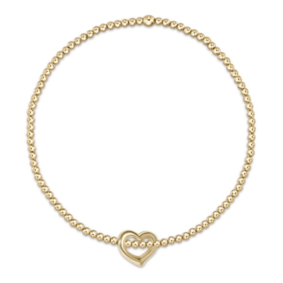 enewton Jewelry - NWT enewton classic gold 2mm bead bracelet love small heart charm